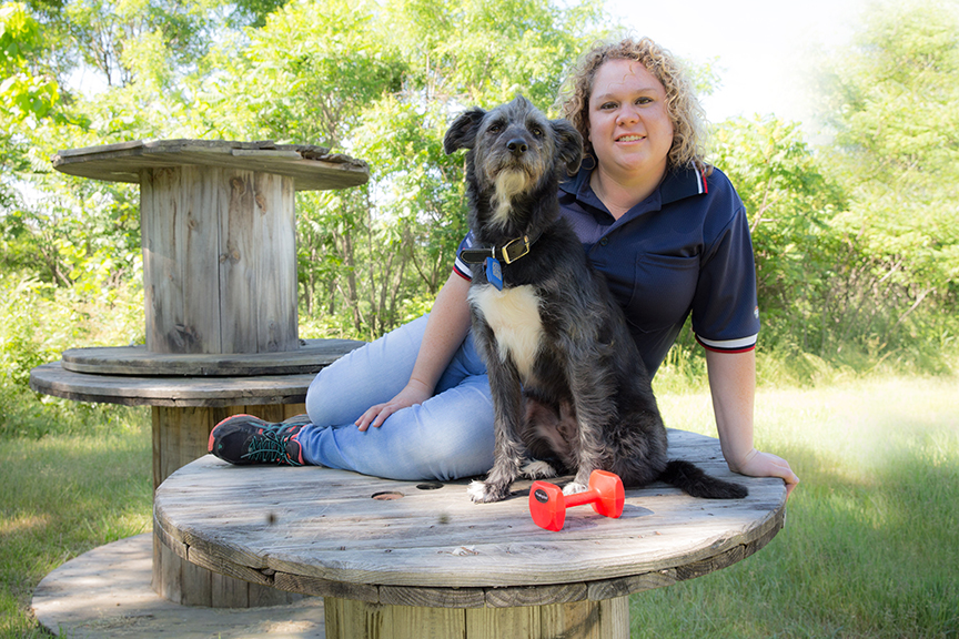 Ashley Engelhart with Ziggy