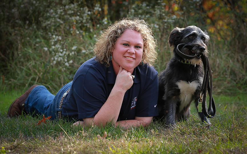 Ashley Engelhart with Ziggy