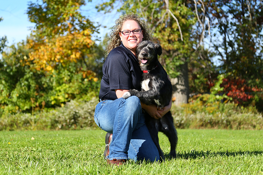 Ashley Engelhart with Ziggy