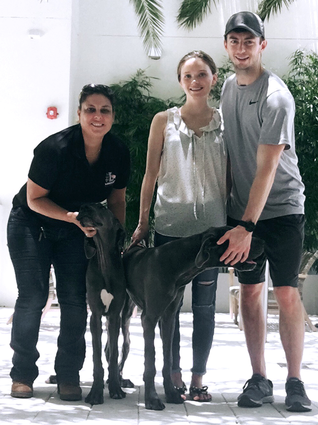 Kathryn and Charles with Winnie and Tucker